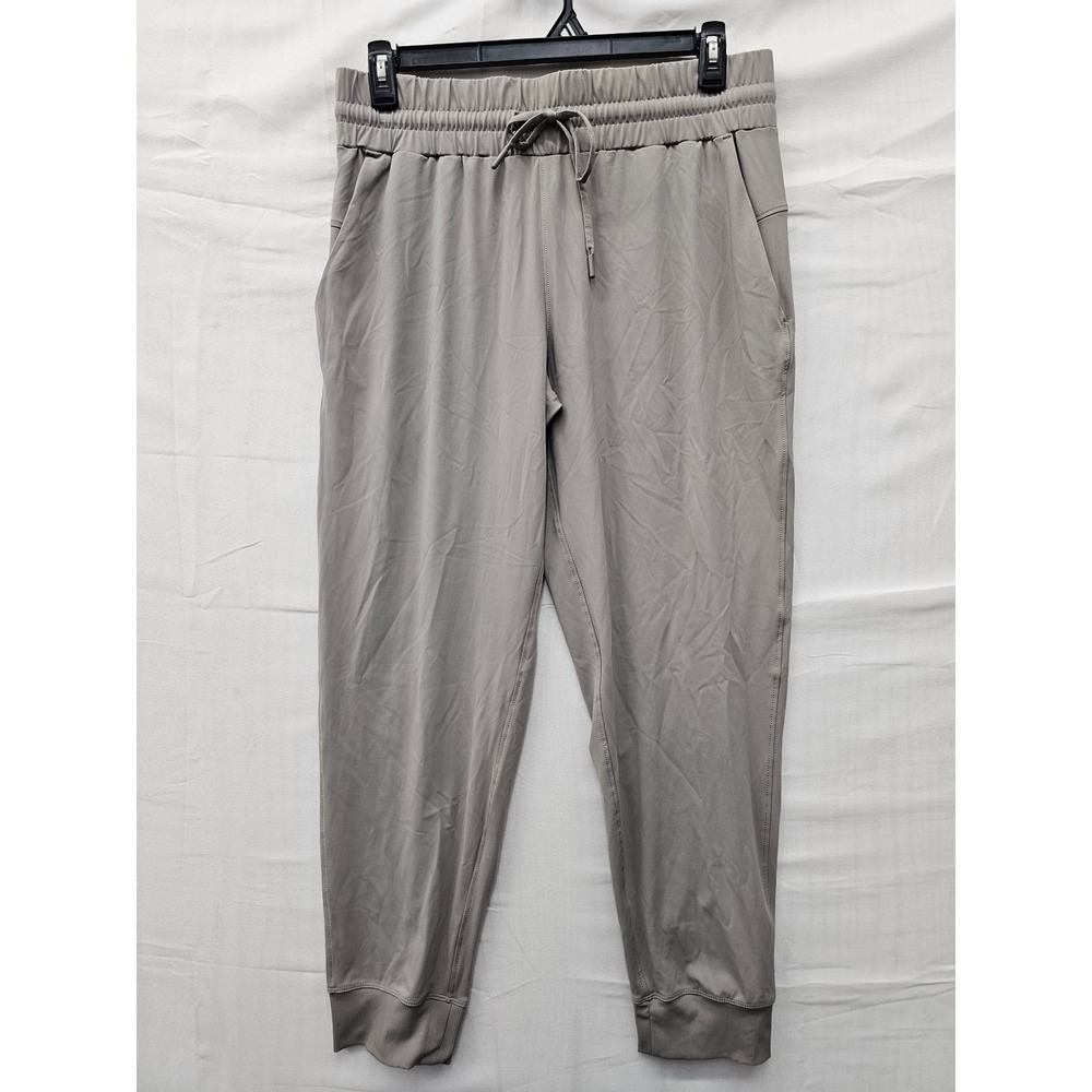 Member's Mark Womens Travel Jogger Pants Taupe Nylon Blend Casual Size Large